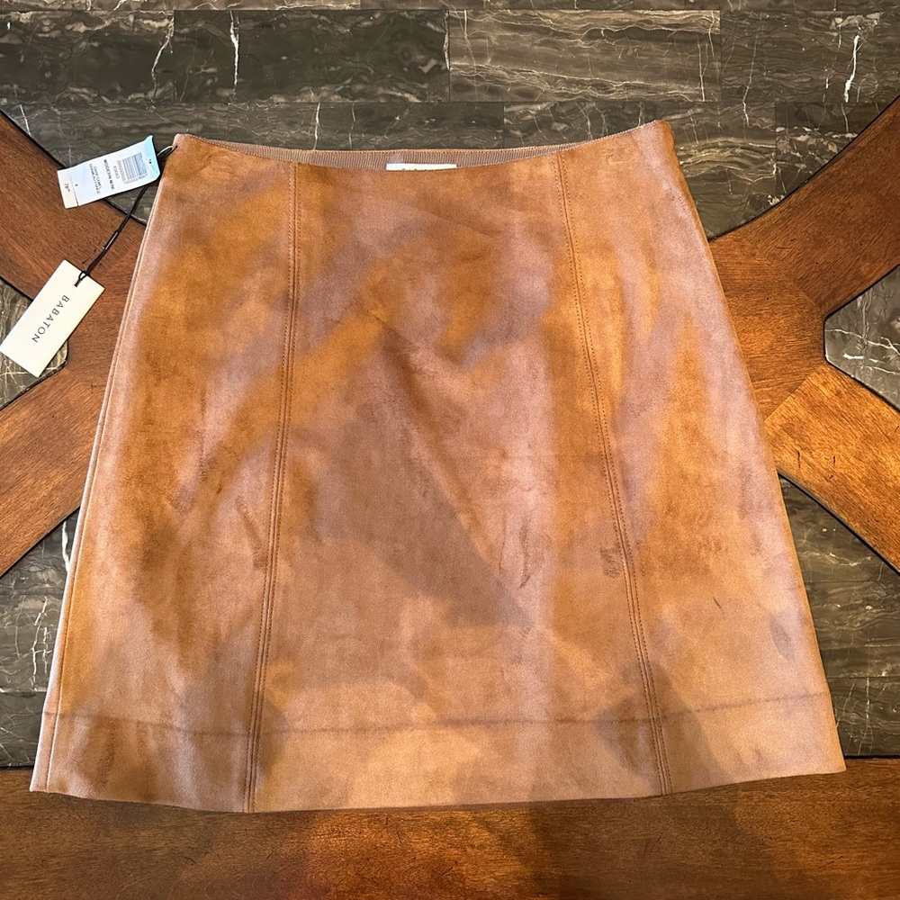 Aritzia Suede Brown Skirt